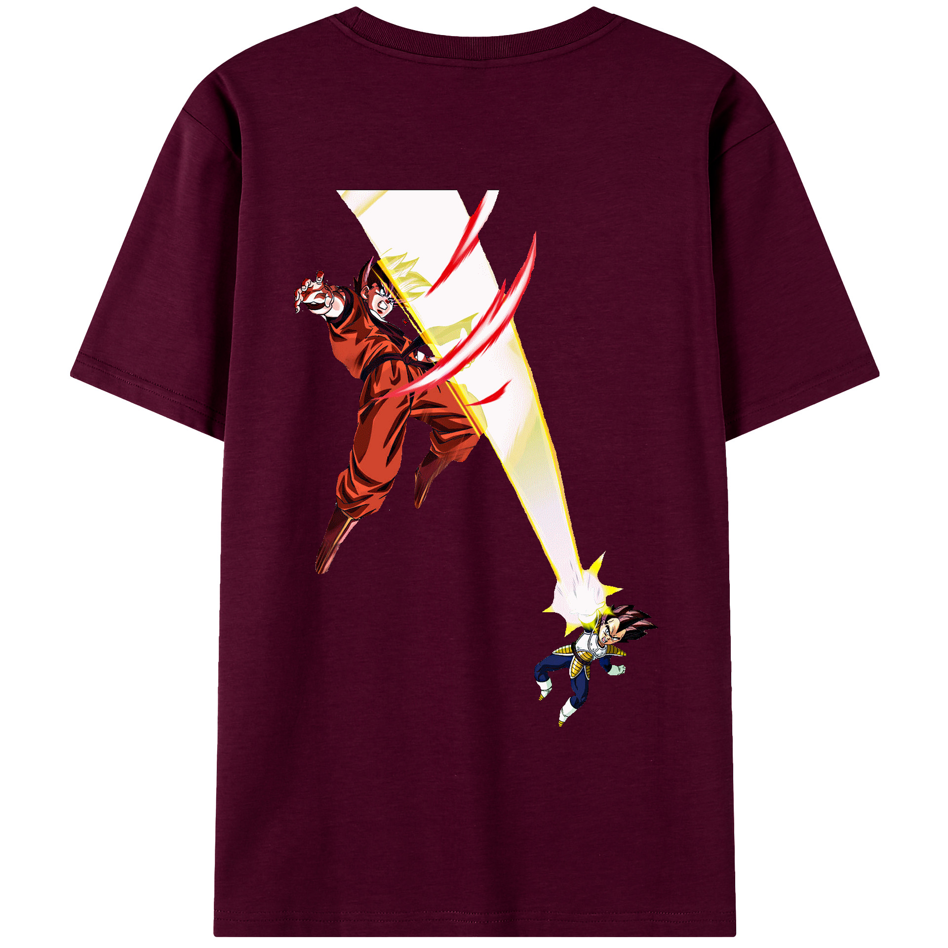 （画像用） ドラゴンボール ベジータ四世（Bejīta Yonsei）DRAGON BALL Vegeta IV レディース半袖Tシャツ(バックプリント)